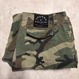 RARE Y2K Vintage 2000s Marc Jacobs Camo Cargo Shorts 35-39 Lil Wayne